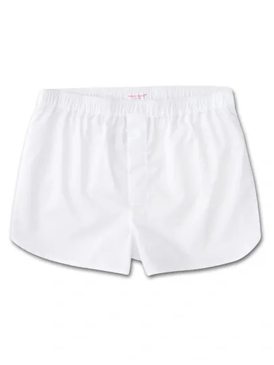 Derek Rose Men's Modern Fit Boxers Savoy Cotton White