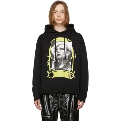 Raf Simons Printed Sweatshirt Hoodie In Black