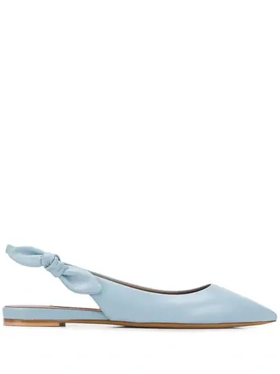 Tabitha Simmons Flat Rise Ballerina Shoes In Blue