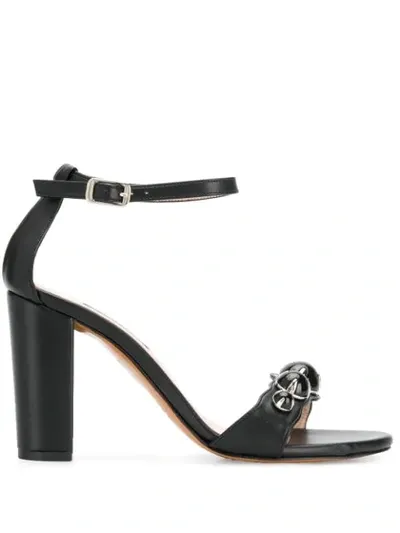 Albano Embellished Sandals In Black