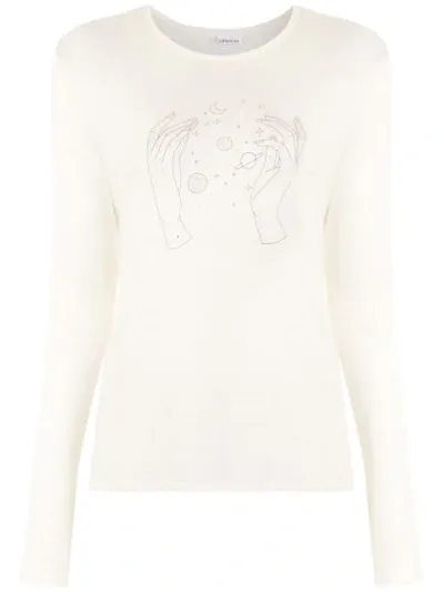 Nk Printed Blouse In White