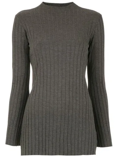 Osklen Ribbed Top In Grey