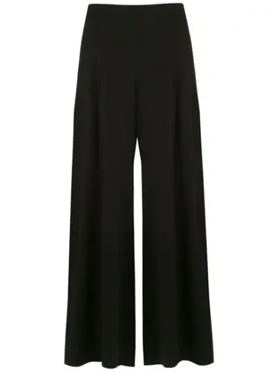 Alcaçuz Lacerda Palazzo Trousers In Black