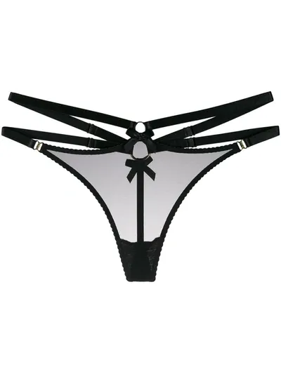 Bordelle Multi-strap Thong In Black