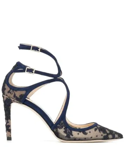 Jimmy Choo Lancer 85 Pumps In 蓝色