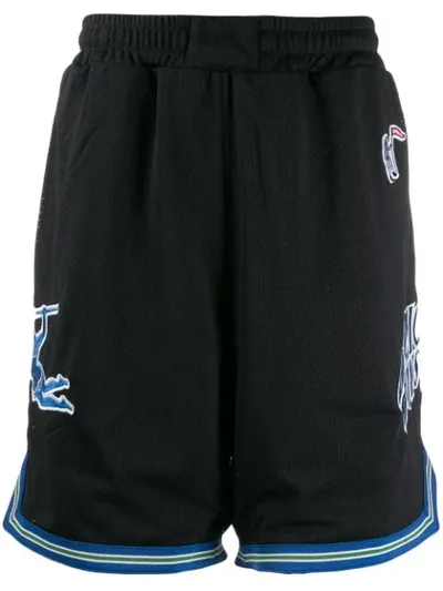 Billionaire Boys Club Logo-appliqué Mesh Shorts In Black