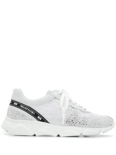 Philipp Plein Runner Sneakers In White