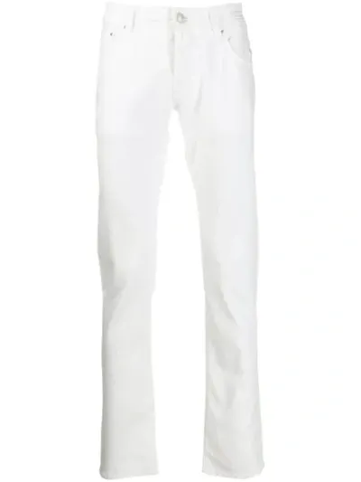 Jacob Cohen Slim-fit Trousers In White