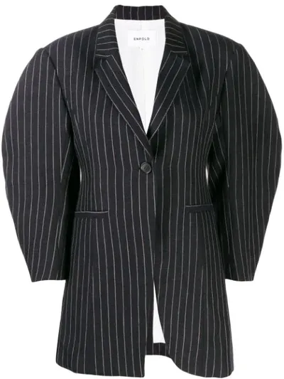 Enföld Pinstripe 3d Arm Jacket In Blue