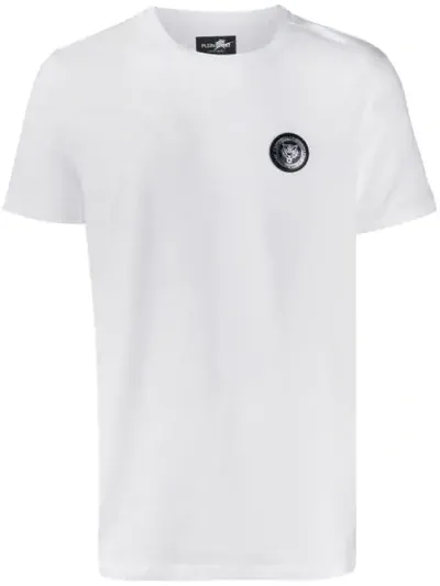 Plein Sport Logo Patch T-shirt In White