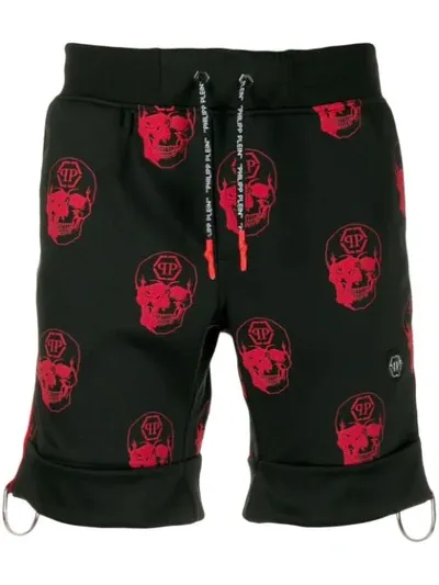 Philipp Plein Skull Shorts In Black