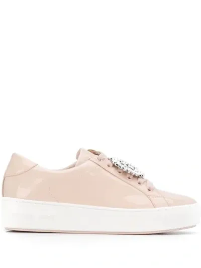 Michael Michael Kors Embellished Logo Sneakers In Pink