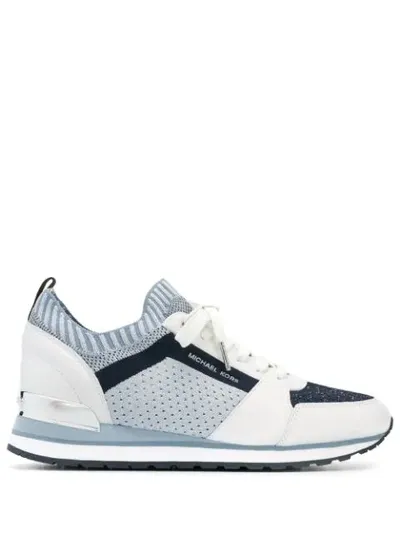 Michael Michael Kors Panelled Sneakers In White