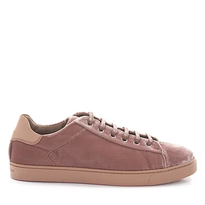 Gianvito Rossi Low-top Sneakers Loft Velvet In Pink