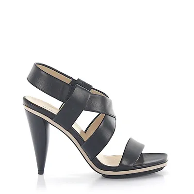 Balenciaga Strappy Sandals Calfskin Black