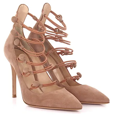 Gianvito Rossi Pumps Marquis Suede In Beige