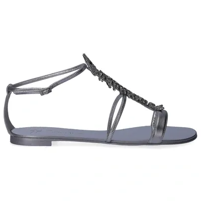 Giuseppe Zanotti Flip Flops Roll In Grey