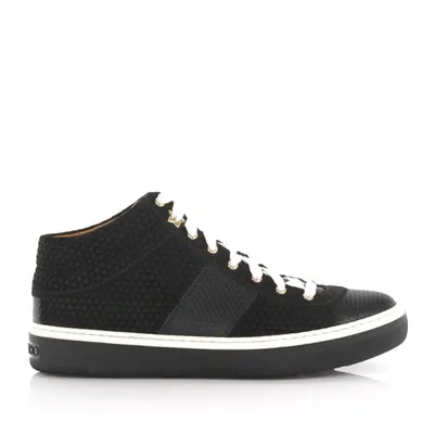 Jimmy Choo High-top Sneakers Embossing Black