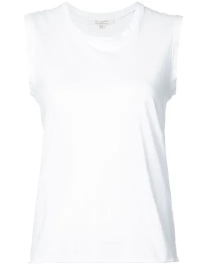 Nili Lotan Muscle Cotton-jersey Tank Top In White