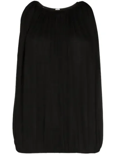 Totême Pleated Vest Top In Black