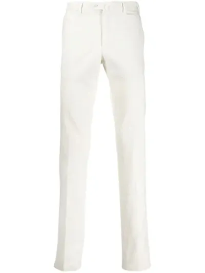 Loro Piana Straight Leg Trousers In White