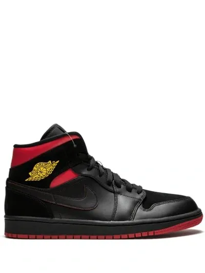 Jordan Air  1 Mid Sneakers In Black