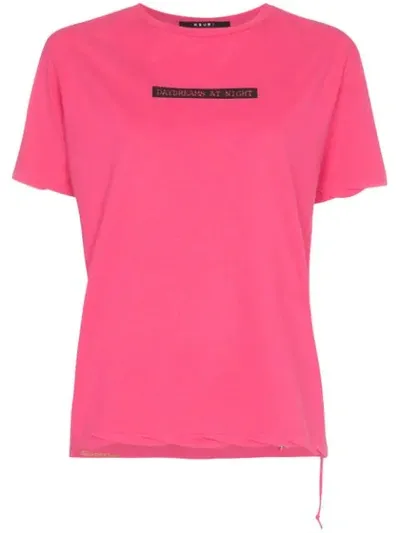 Ksubi Day Dreams Printed Cotton-jersey T-shirt In Pink