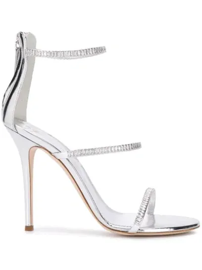 Giuseppe Zanotti Coline Sandals In Silver