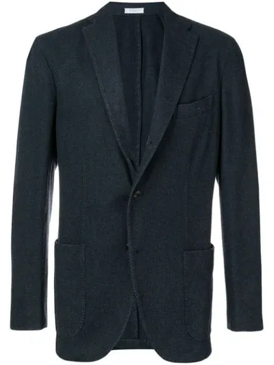 Boglioli Single Breasted Blazer In Blue