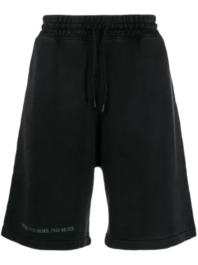 Marcelo Burlon County Of Milan Drawstring Track Shorts In Black