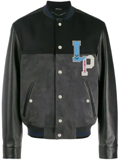 Lanvin Logo Bomber Jacket In Black