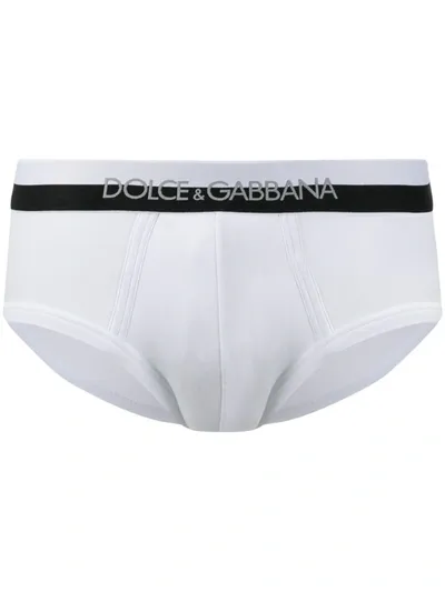 Dolce & Gabbana Logo Boxer Briefs In White