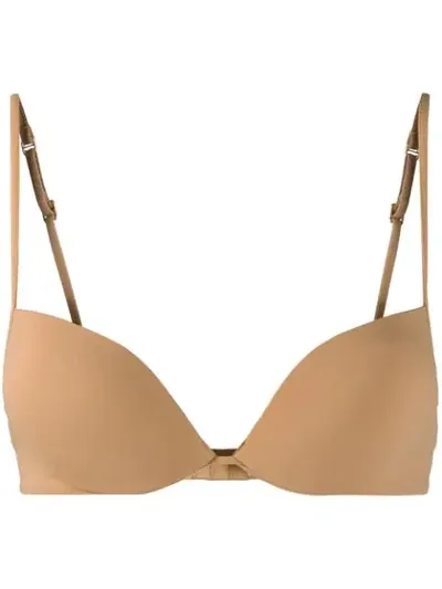 La Perla Stretch-jersey Underwired Push-up Bra In Nude