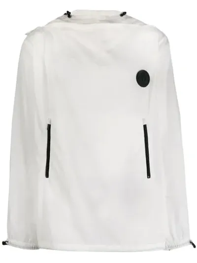 Off-white Packaway Rain Hoodie In White