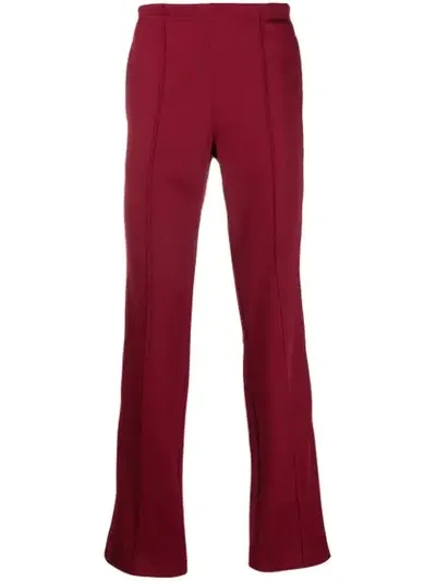 Maison Margiela Stripe Detail Track Pants In Red