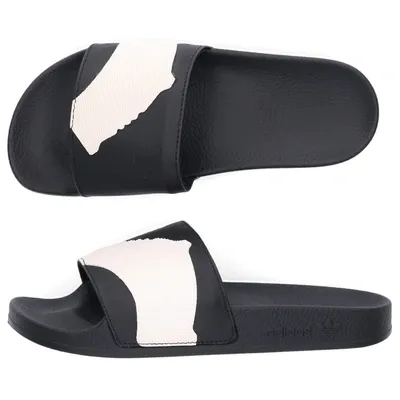 Y-3 Beach Sandals Adilette Aop In White