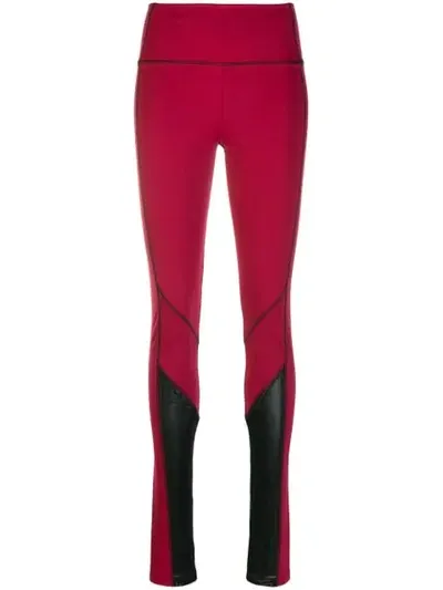 Karl Lagerfeld Rue St Guillaume Leggings In Red