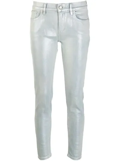 Ralph Lauren Metallic Sheen Jeans In Blue