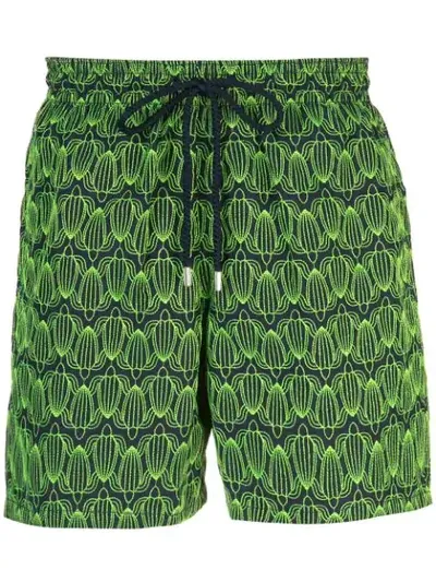 Vilebrequin Printed Swim Shorts In Blue