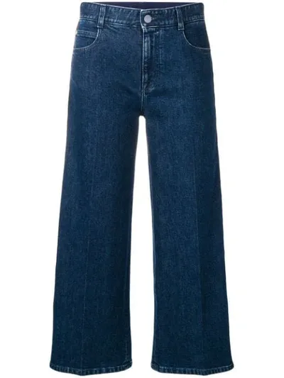 Stella Mccartney Sm Cropped Jeans In Blue