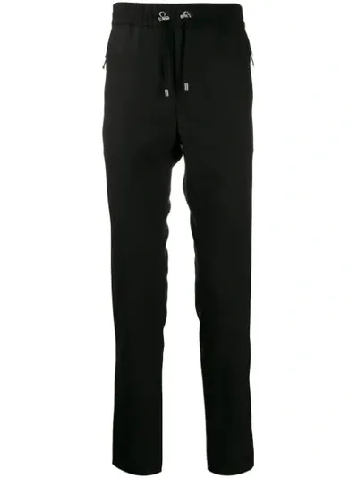 Balmain Drawstring Track Pants In Black