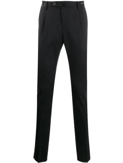 Pt01 Slim-fit Tailored Trousers In Black