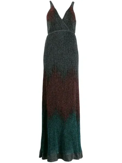 Missoni Deep V-neck Dress In Black