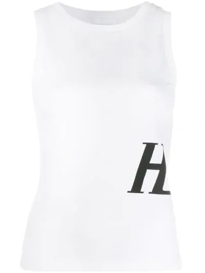 Helmut Lang Monogram Tank In White