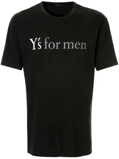 Pre-owned Yohji Yamamoto Y's For Men Print T-shirt In Black