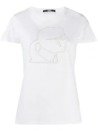 Karl Lagerfeld Karl Lightning Bolt T-shirt In White