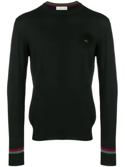 Etro Knitted Sweatshirt In Black