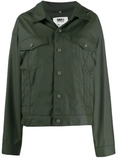 Mm6 Maison Margiela Regular Fit Jacket In Green