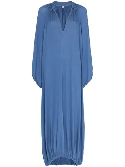 Totême Paliano Blue Jersey Maxi Dress