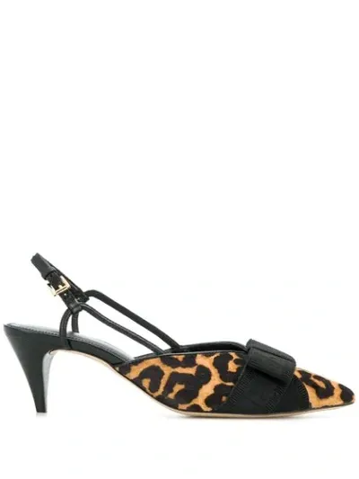 Michael Michael Kors Leopard Print Bow Sandals In Neutrals